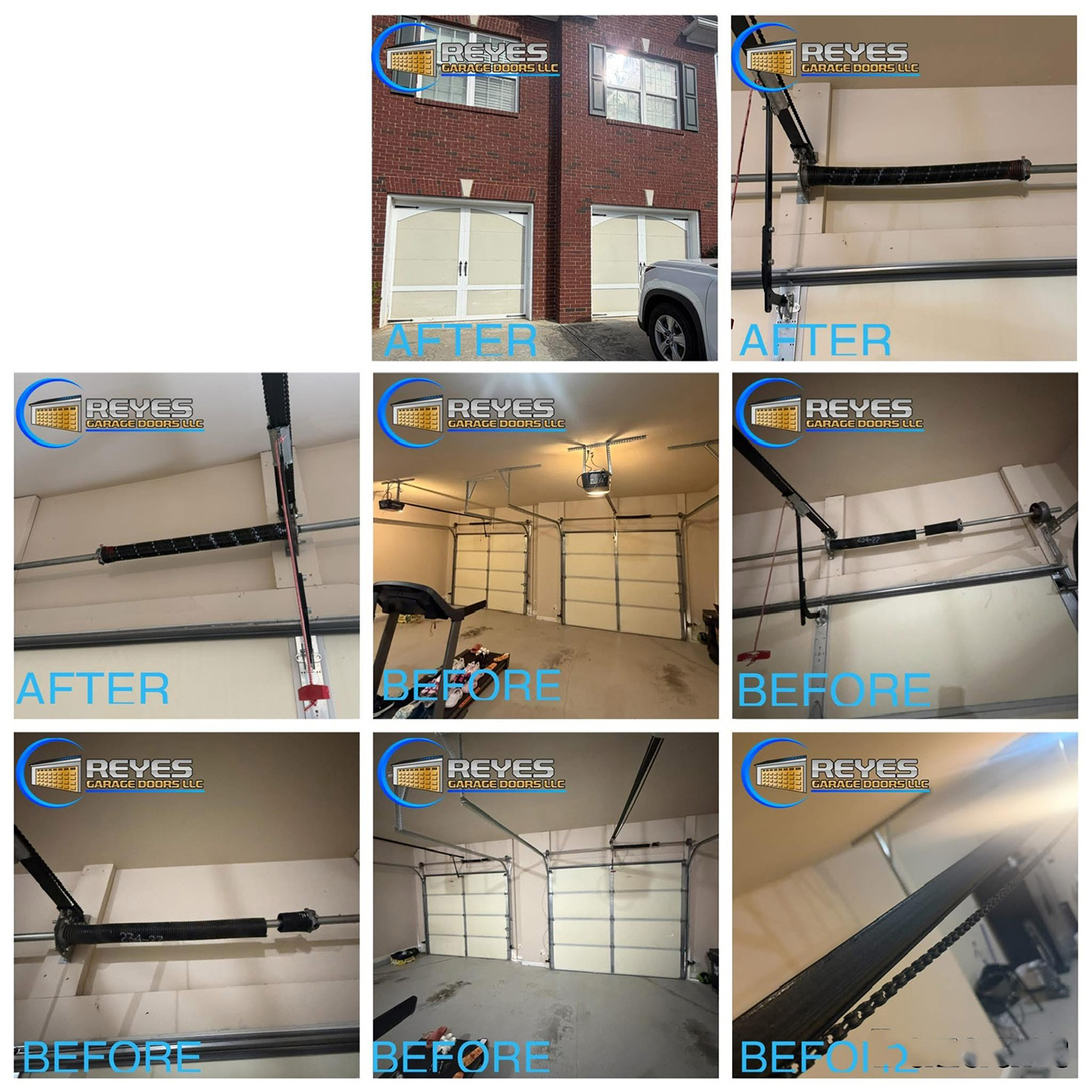 BEFORE & AFTER | Reyes Garage Doors LLC